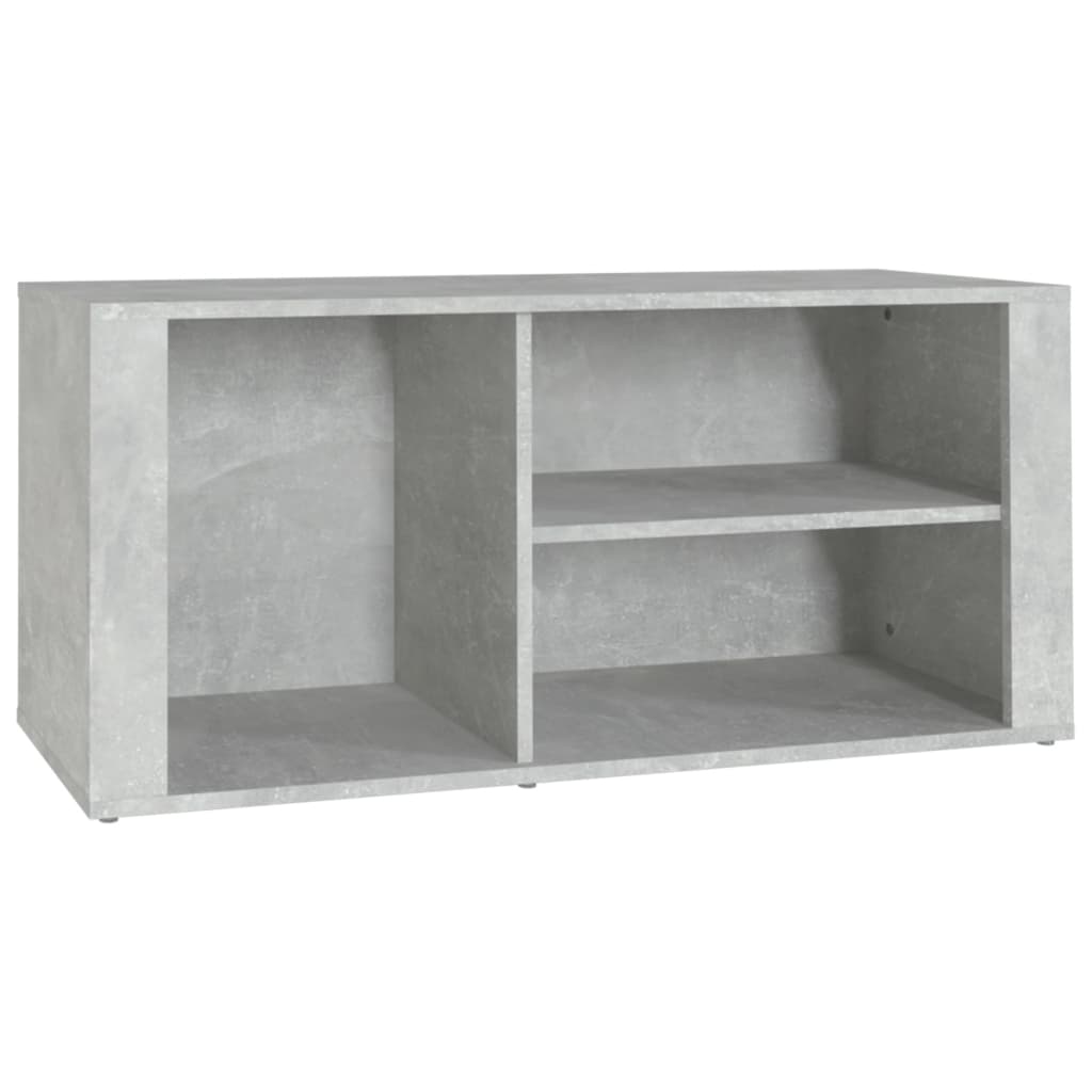 Schuhregal 100X35X45 Cm Holzwerkstoff Betongrau