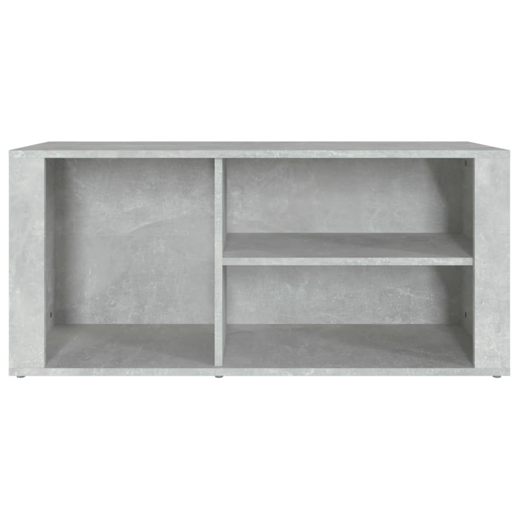 Schuhregal 100X35X45 Cm Holzwerkstoff Betongrau