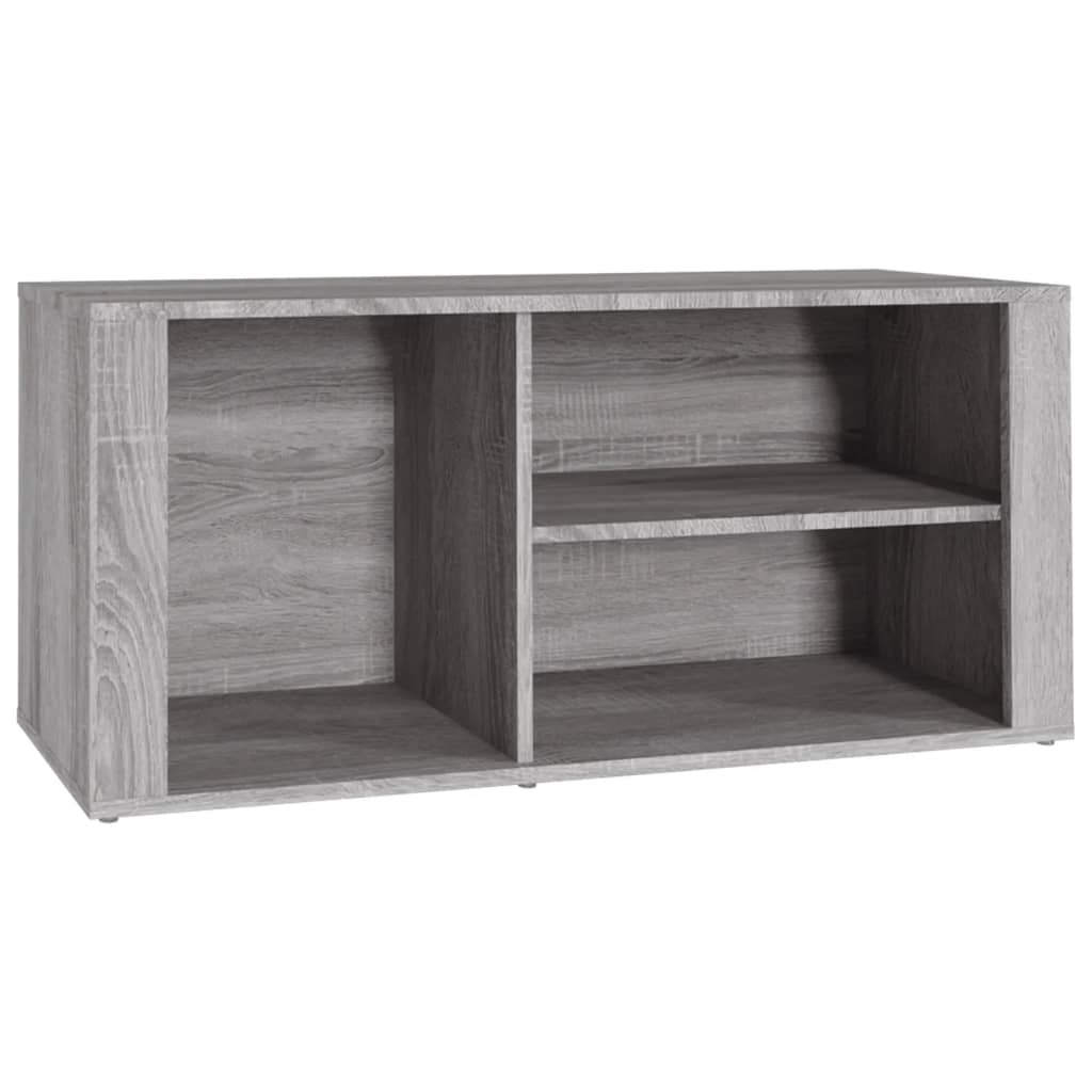 Schuhregal 100X35X45 Cm Holzwerkstoff Grau Sonoma
