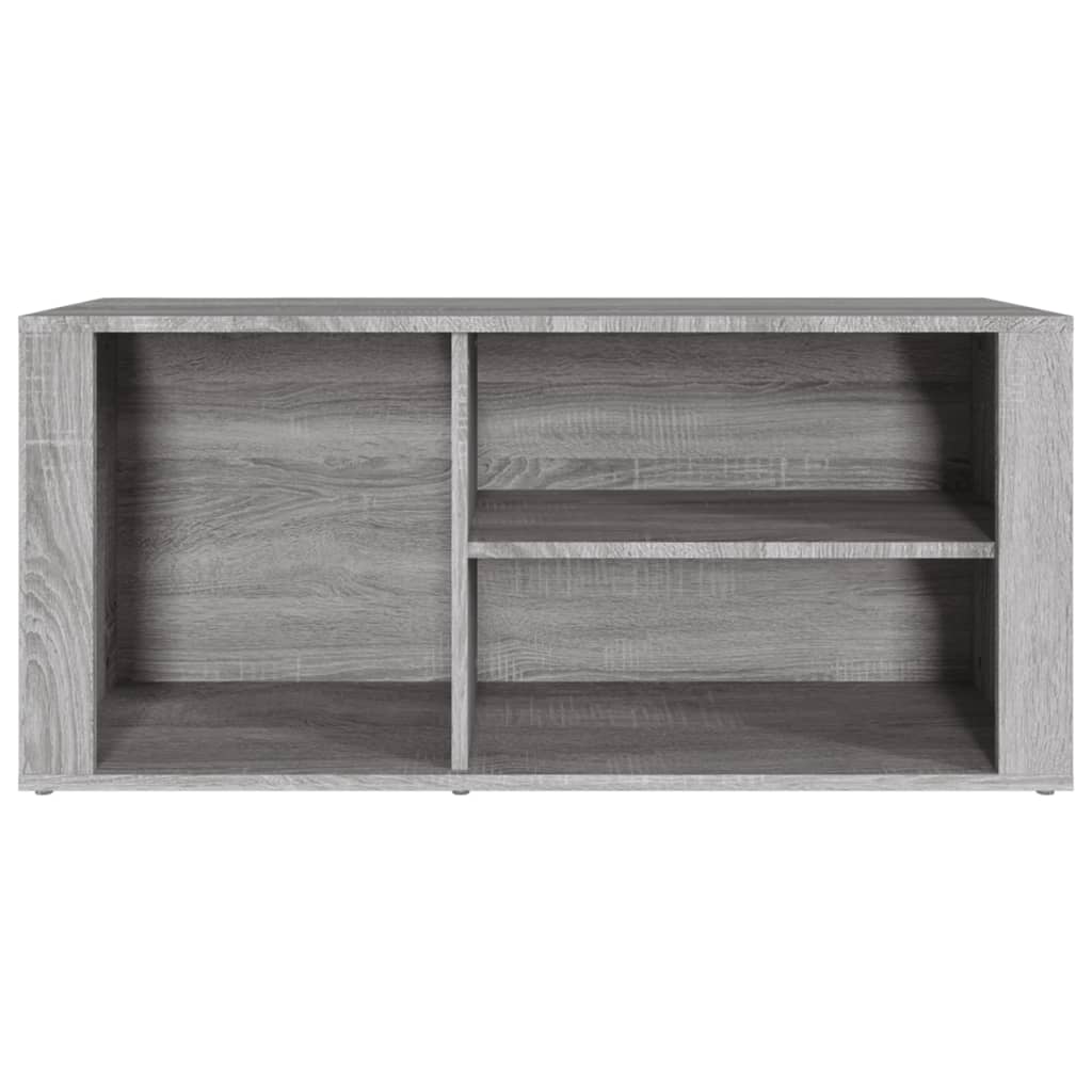 Schuhregal 100X35X45 Cm Holzwerkstoff Grau Sonoma