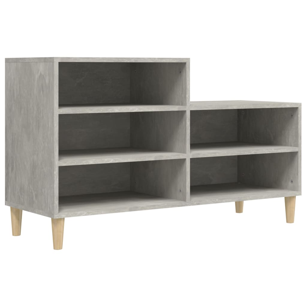Schuhregal 102X36X60 Cm Holzwerkstoff Betongrau