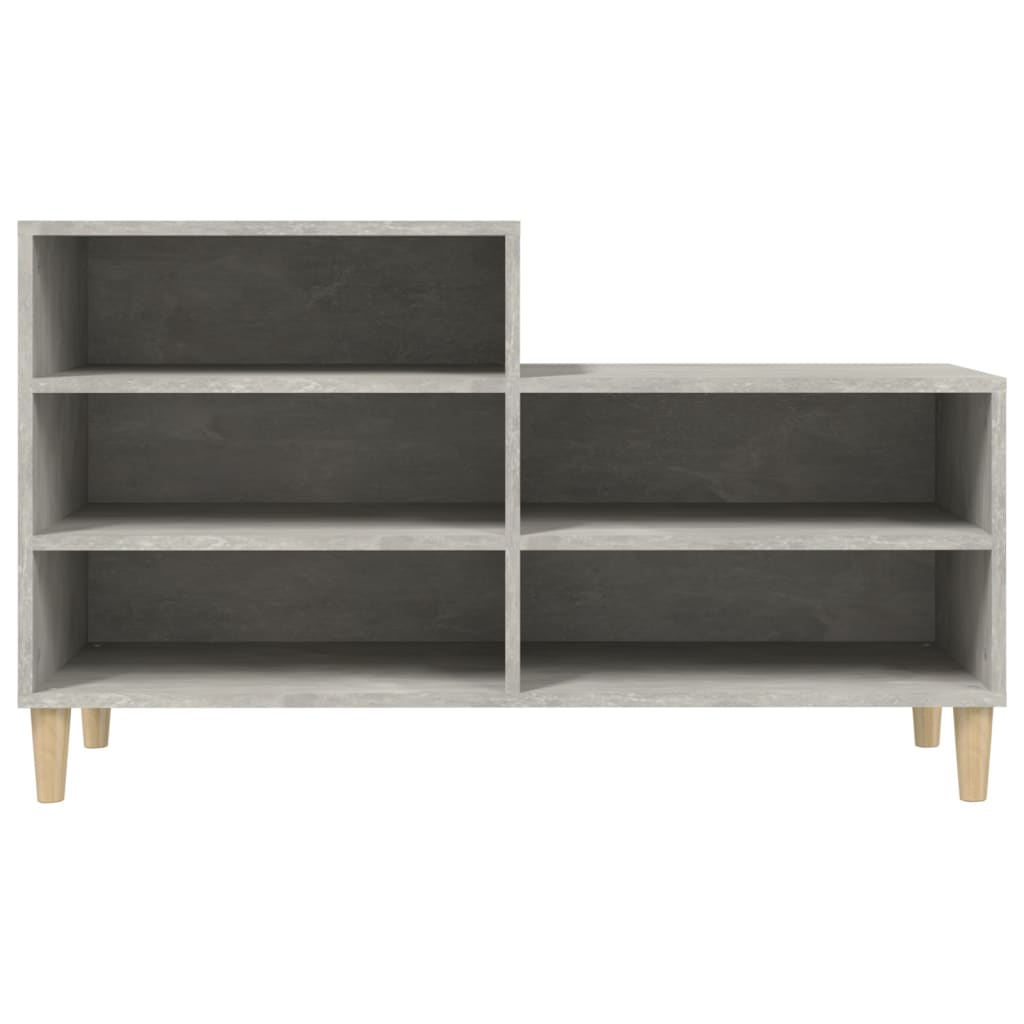 Schuhregal 102X36X60 Cm Holzwerkstoff Betongrau