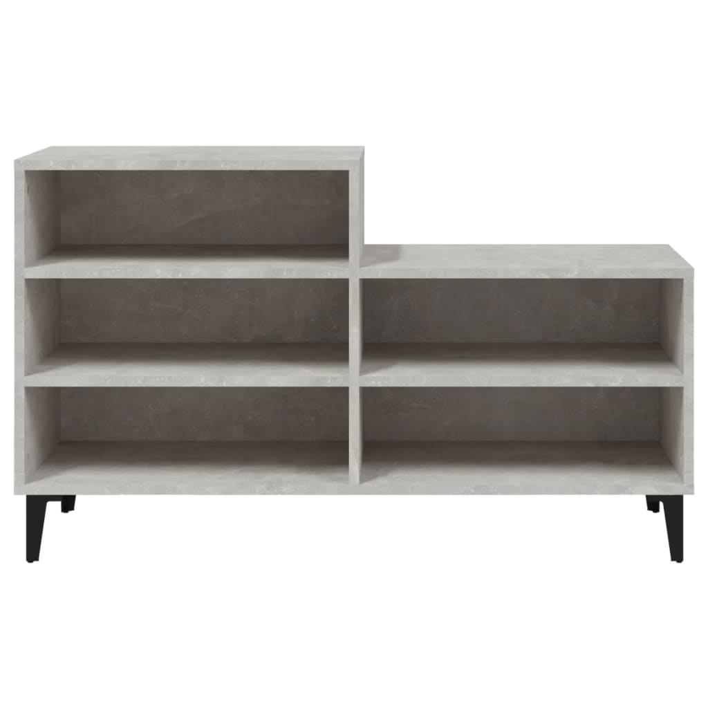 Schuhregal 102X36X60 Cm Holzwerkstoff Betongrau