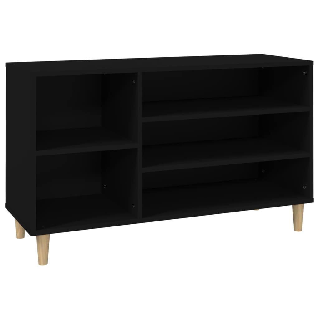 Schuhregal 102X36X60 Cm Holzwerkstoff Schwarz