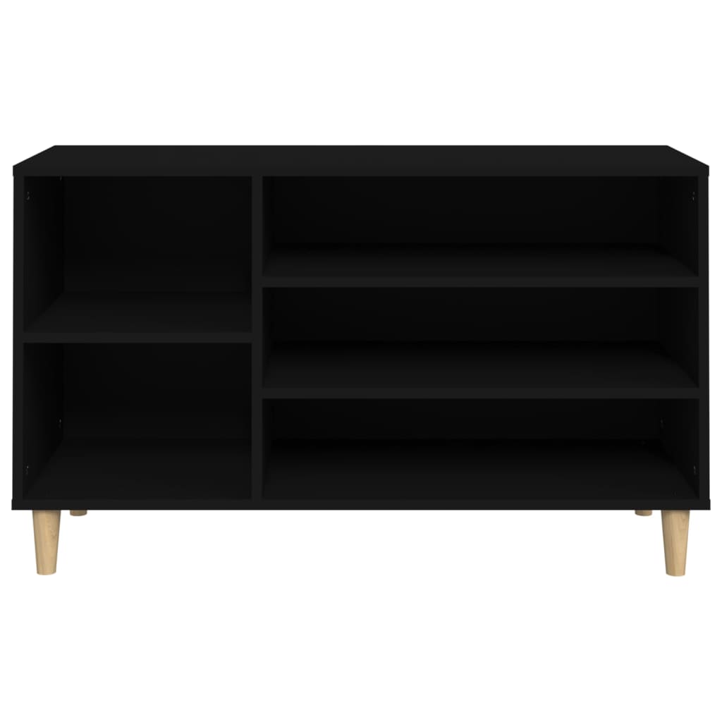 Schuhregal 102X36X60 Cm Holzwerkstoff Schwarz