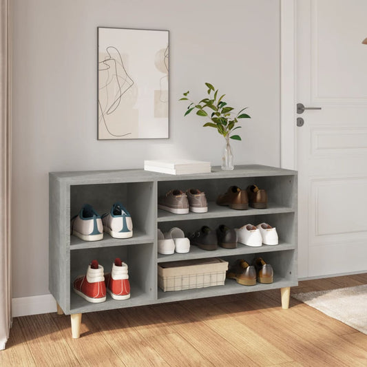Schuhregal 102X36X60 Cm Holzwerkstoff Betongrau