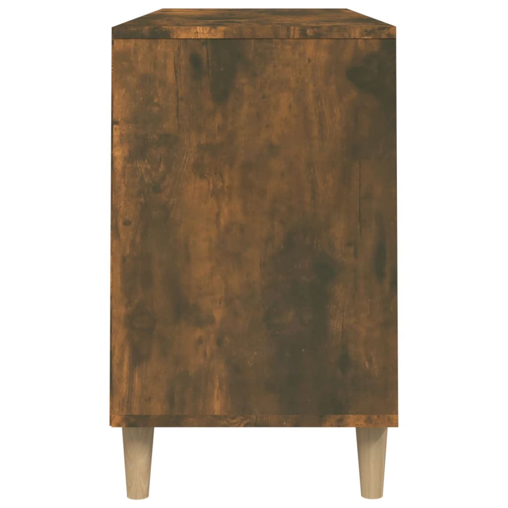 Schuhregal 102X36X60 Cm Holzwerkstoff Räuchereiche