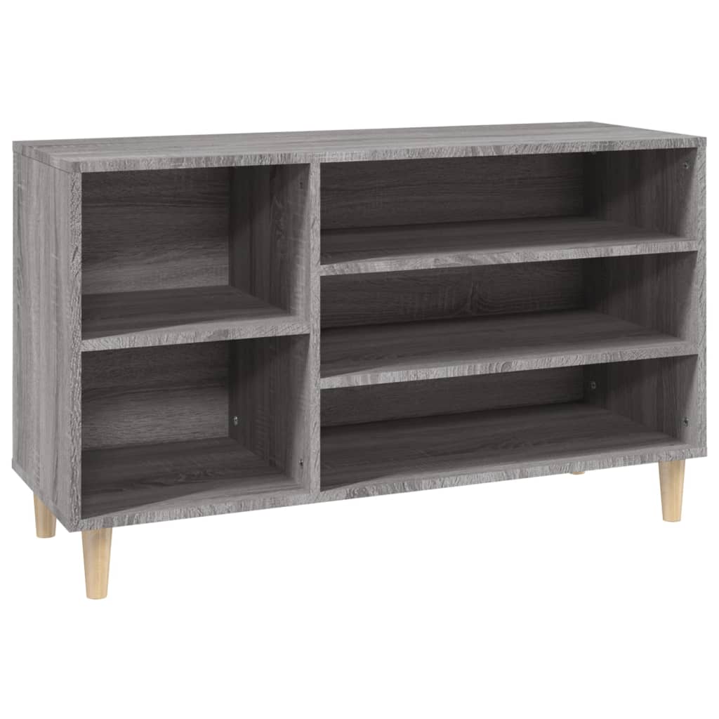 Schuhregal 102X36X60 Cm Holzwerkstoff Grau Sonoma