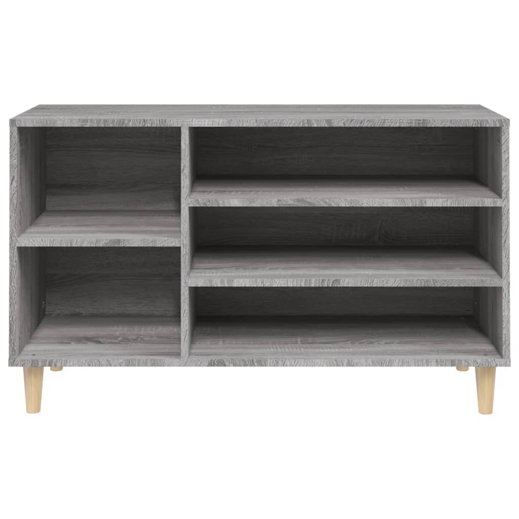 Schuhregal 102X36X60 Cm Holzwerkstoff Grau Sonoma