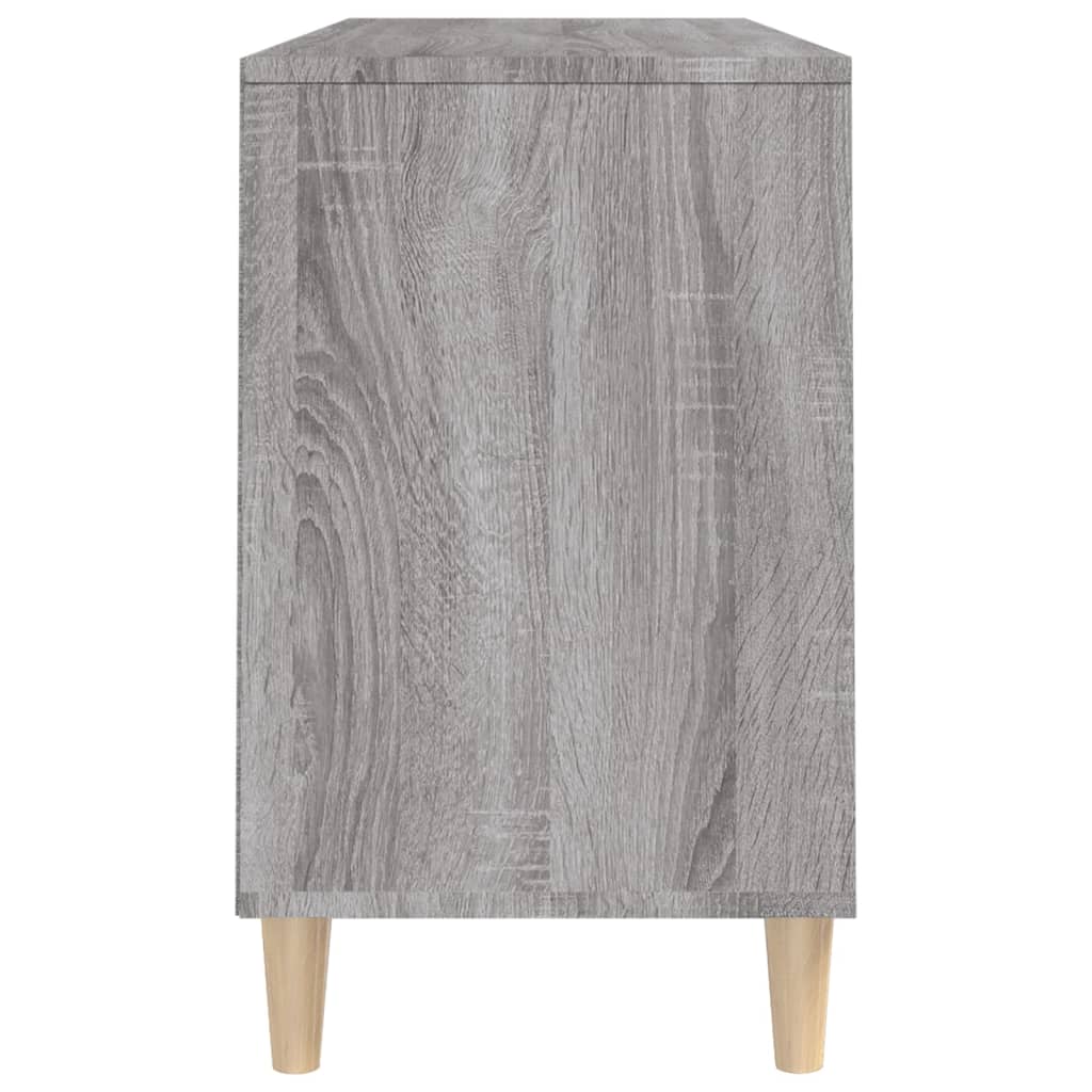 Schuhregal 102X36X60 Cm Holzwerkstoff Grau Sonoma