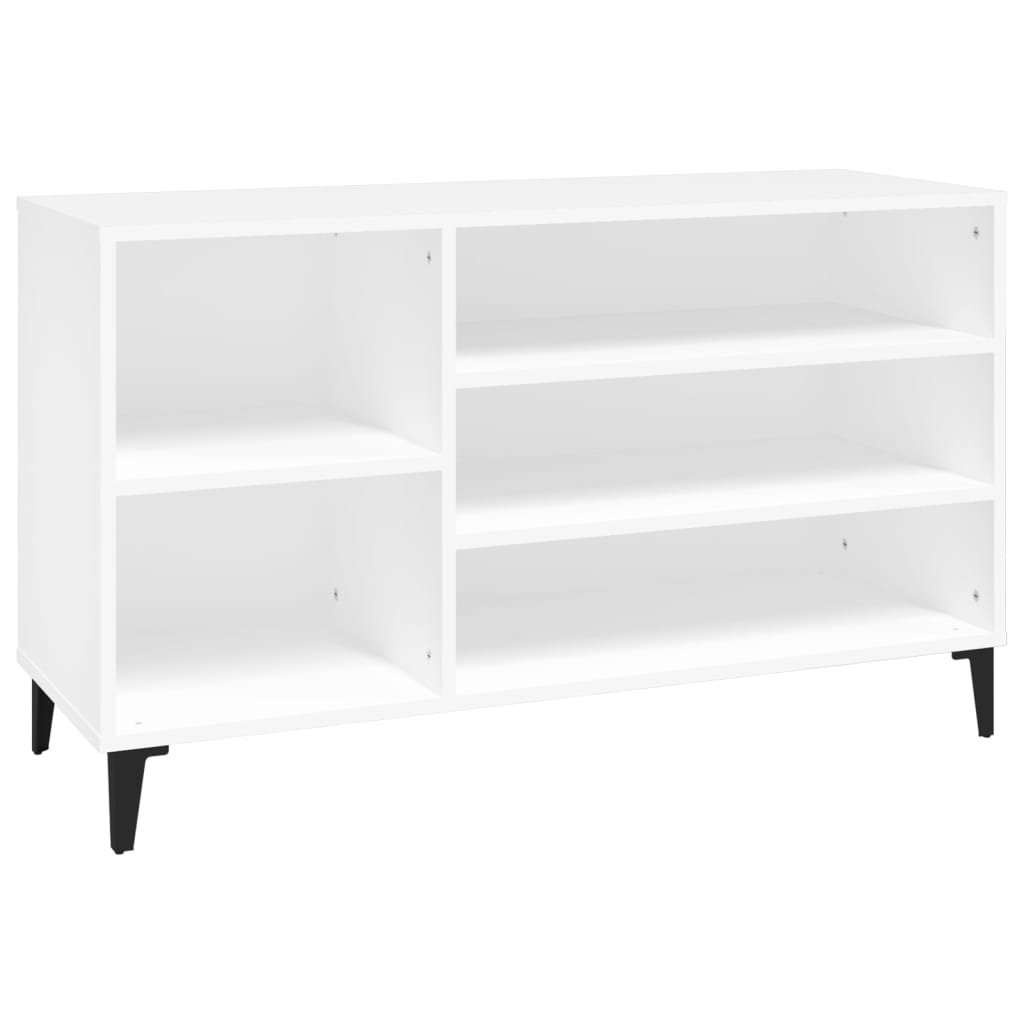 Schuhregal 102X36X60 Cm Holzwerkstoff Weiß