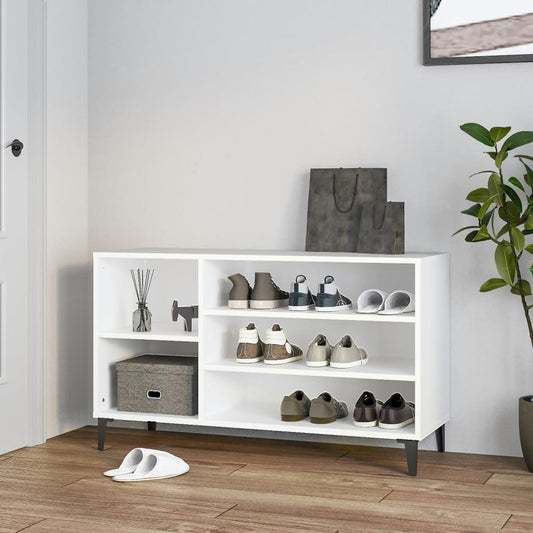 Schuhregal 102X36X60 Cm Holzwerkstoff Weiß