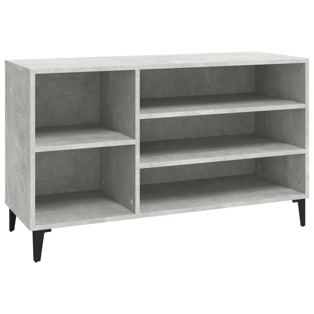 Schuhregal 102X36X60 Cm Holzwerkstoff Betongrau