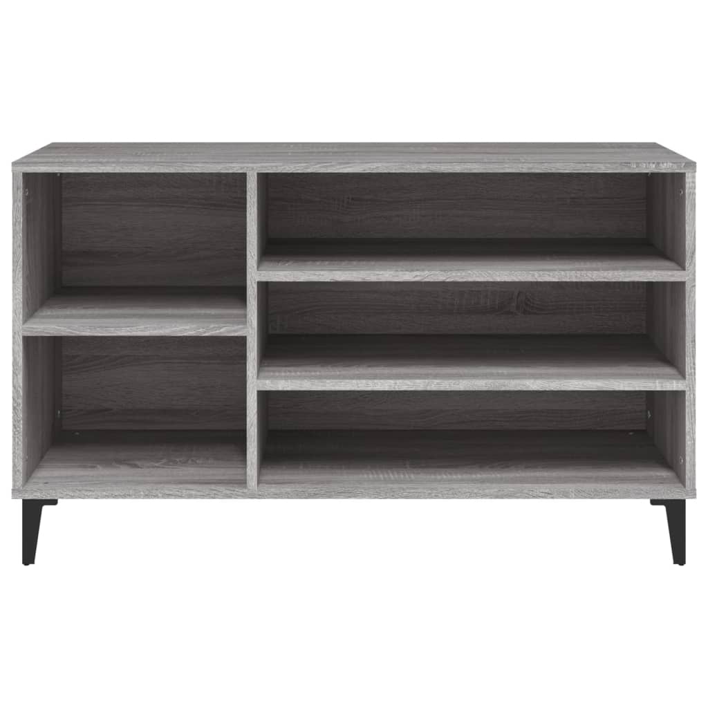 Schuhregal 102X36X60 Cm Holzwerkstoff Grau Sonoma