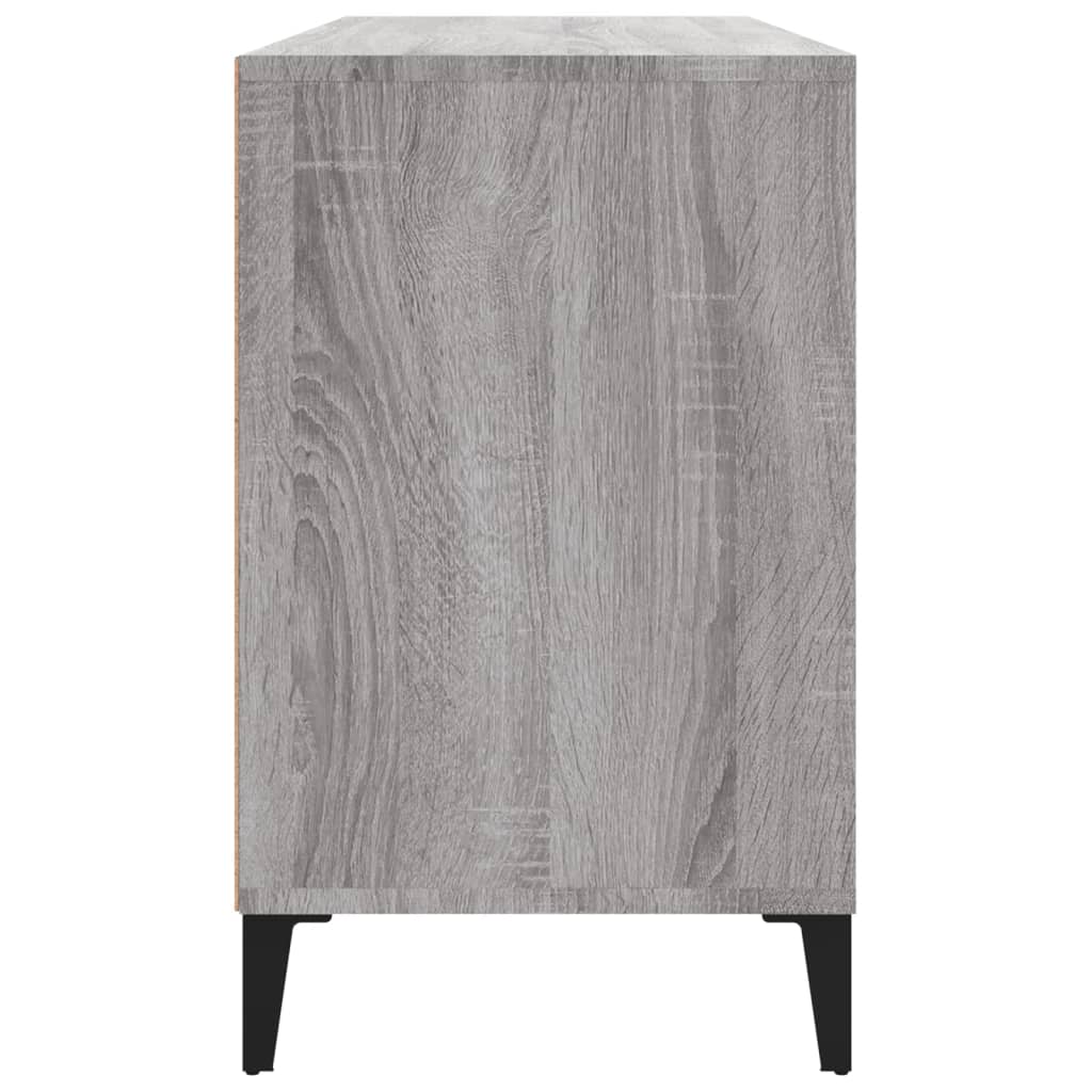 Schuhregal 102X36X60 Cm Holzwerkstoff Grau Sonoma