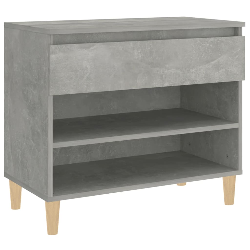 Schuhregal 70X36X60 Cm Holzwerkstoff Betongrau