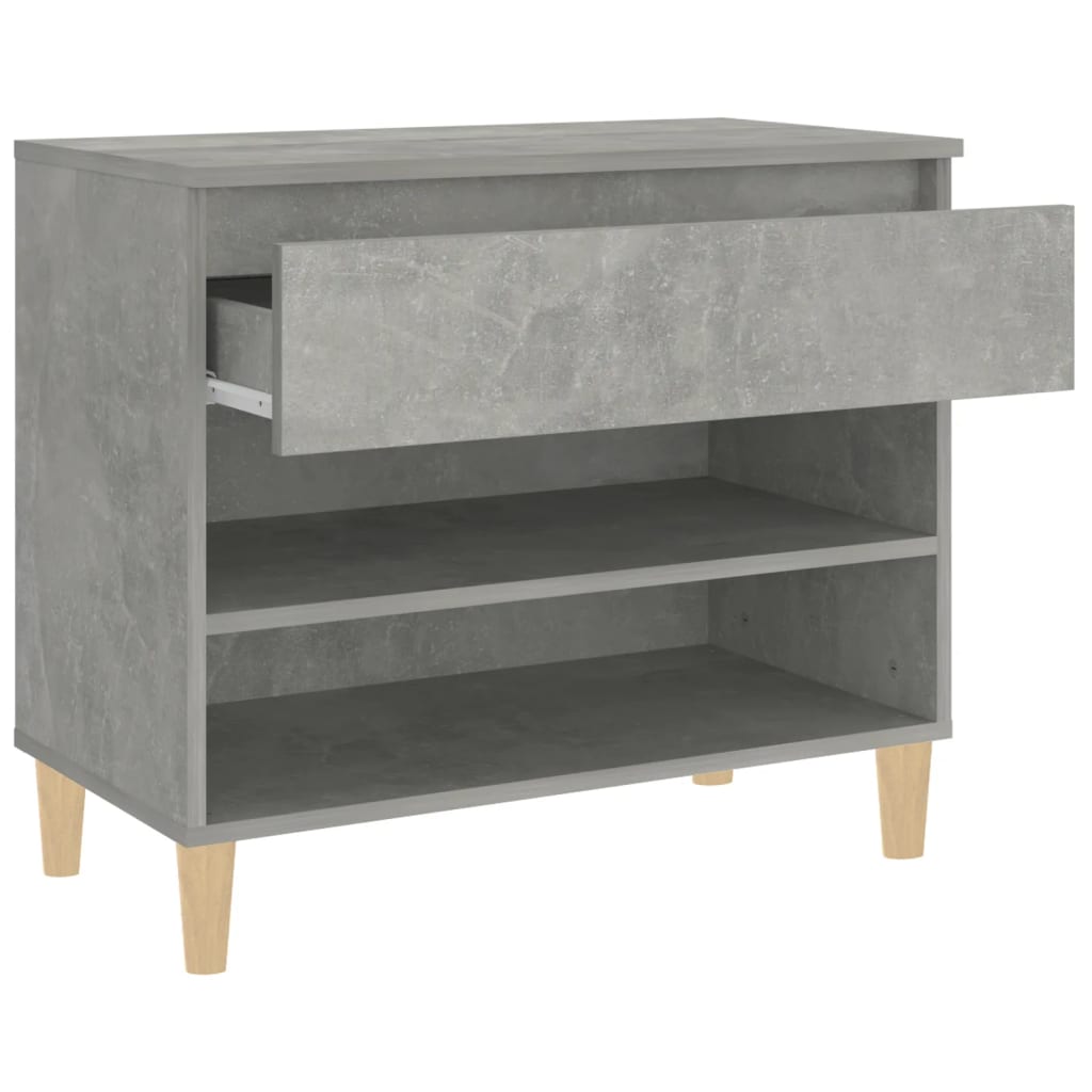 Schuhregal 70X36X60 Cm Holzwerkstoff Betongrau
