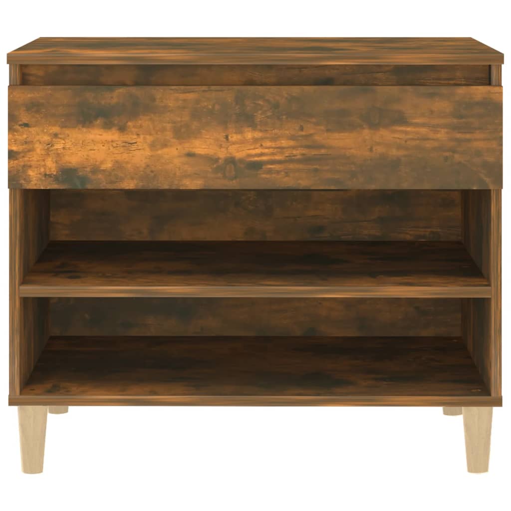 Schuhregal 70X36X60 Cm Holzwerkstoff Räuchereiche
