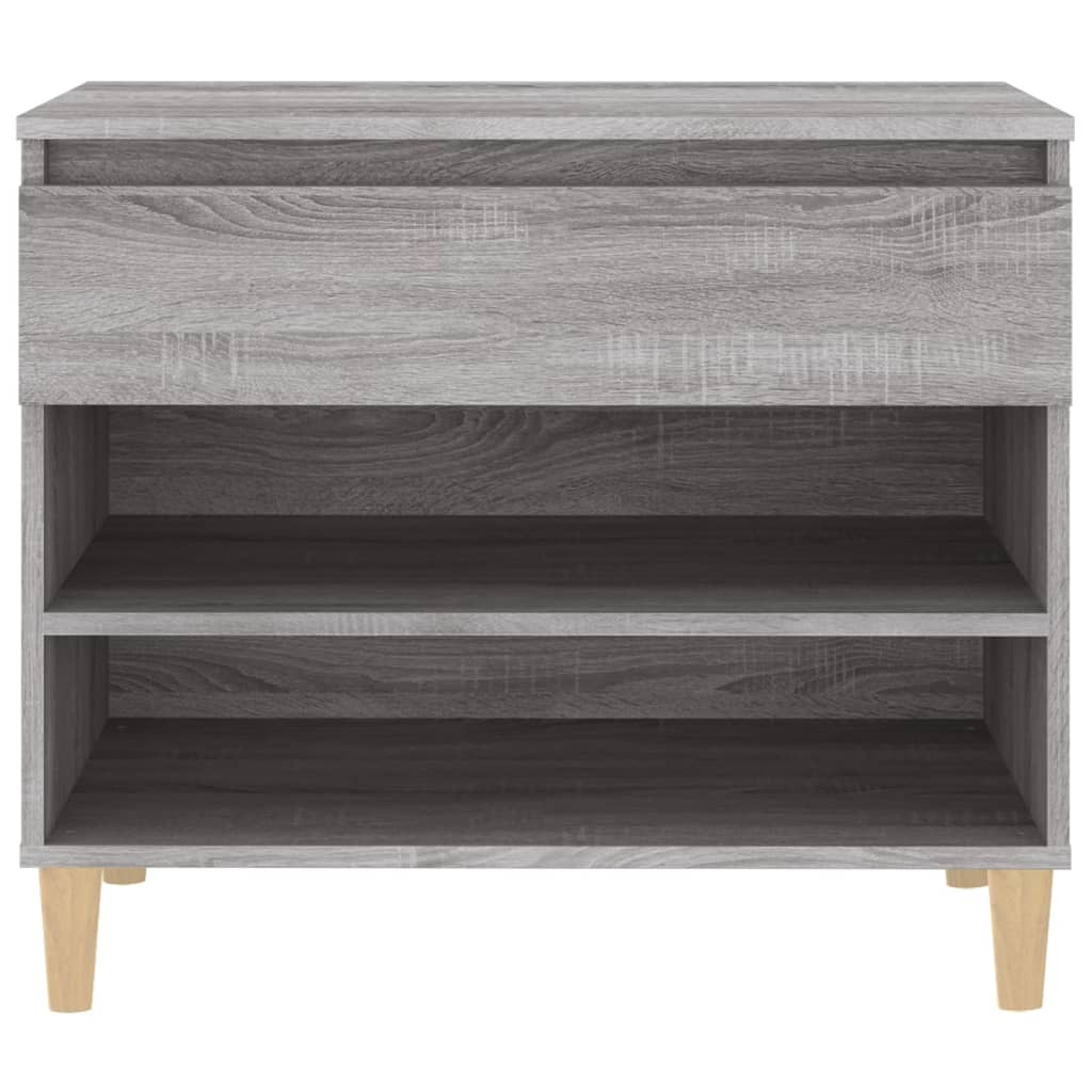 Schuhregal 70X36X60 Cm Holzwerkstoff Grau Sonoma