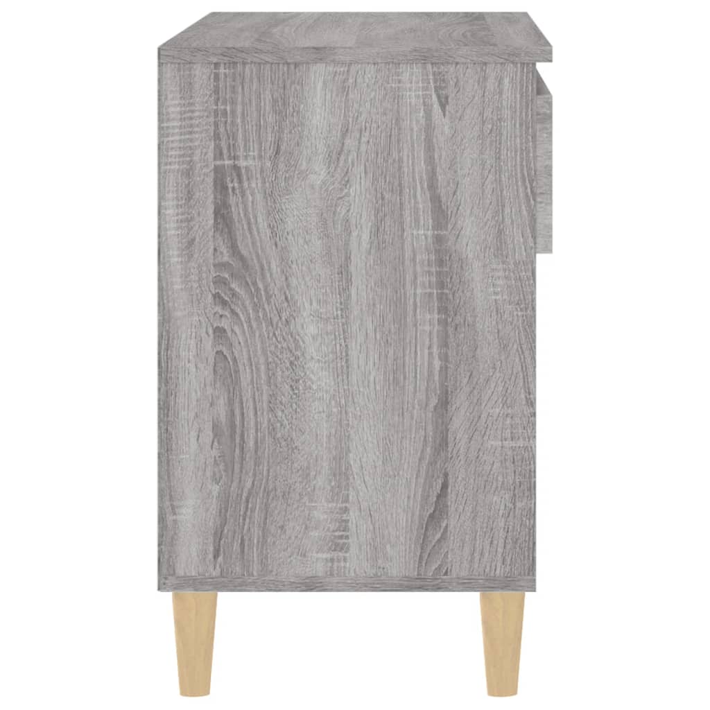 Schuhregal 70X36X60 Cm Holzwerkstoff Grau Sonoma