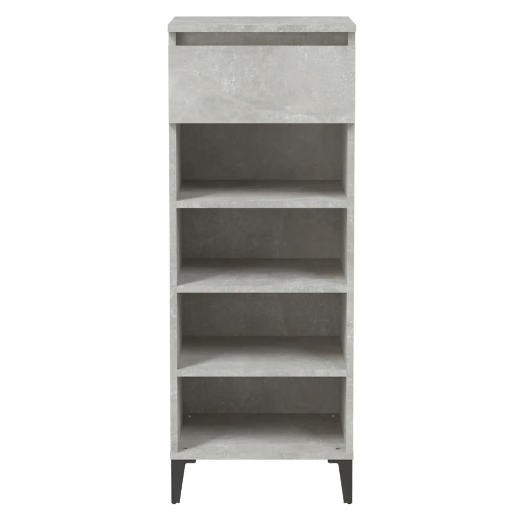 Schuhregal 40X36X105 Cm Holzwerkstoff Betongrau