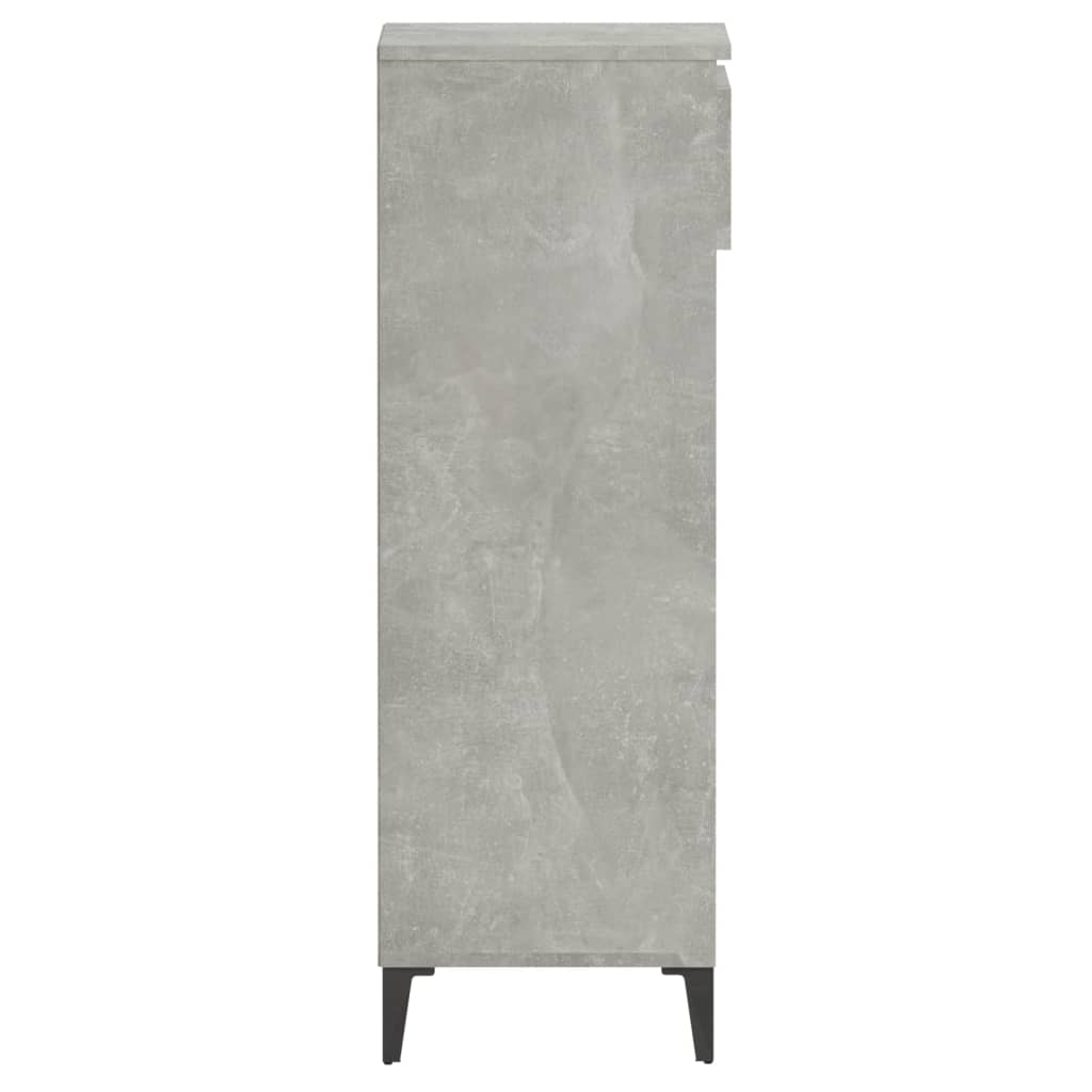 Schuhregal 40X36X105 Cm Holzwerkstoff Betongrau