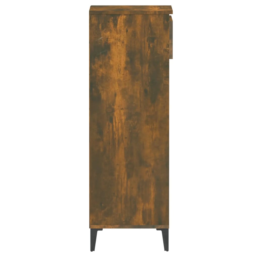 Schuhregal 40X36X105 Cm Holzwerkstoff Räuchereiche