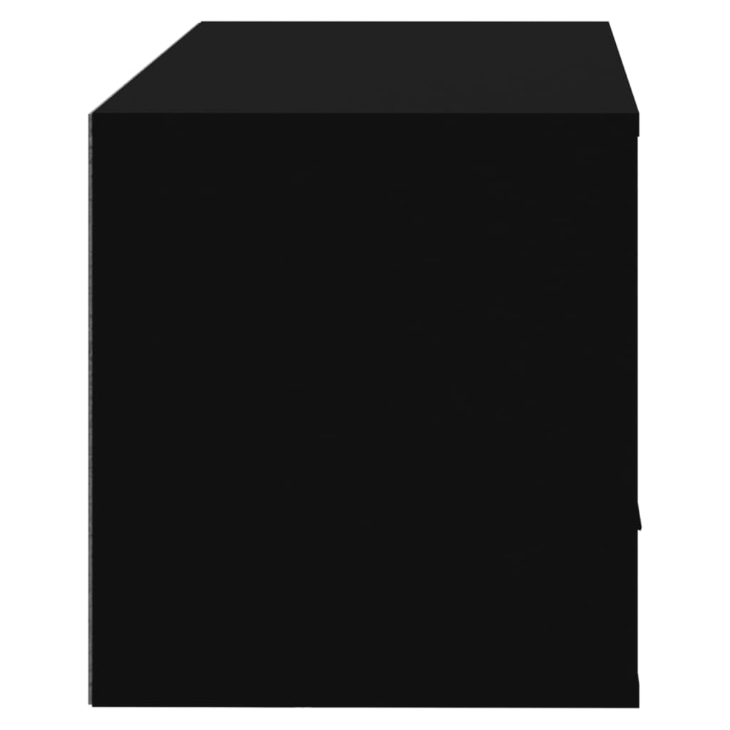 Wand-Schuhschrank 70X35X38 Cm Holzwerkstoff Schwarz