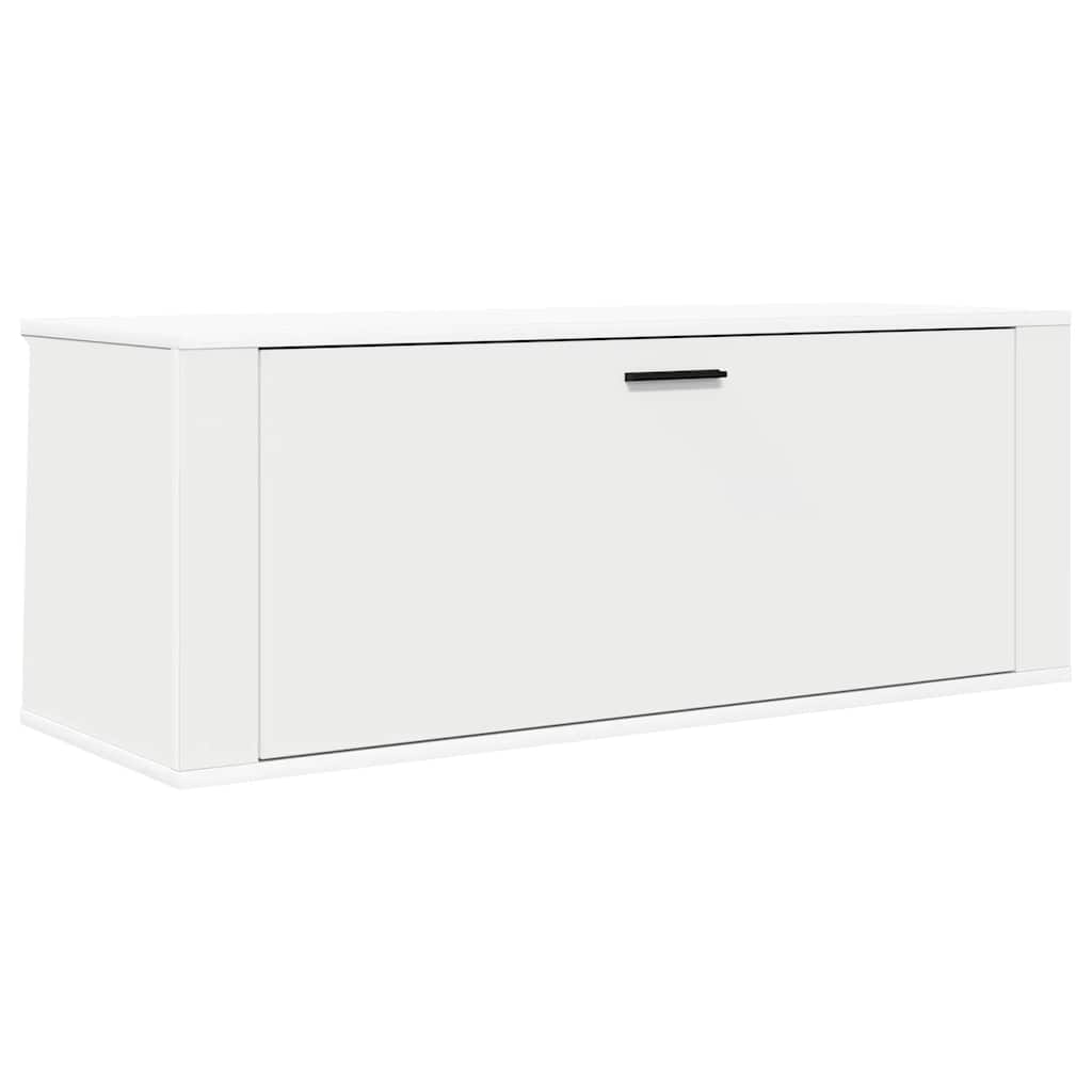 Wand-Schuhschrank 100X35X38 Cm Holzwerkstoff Weiß