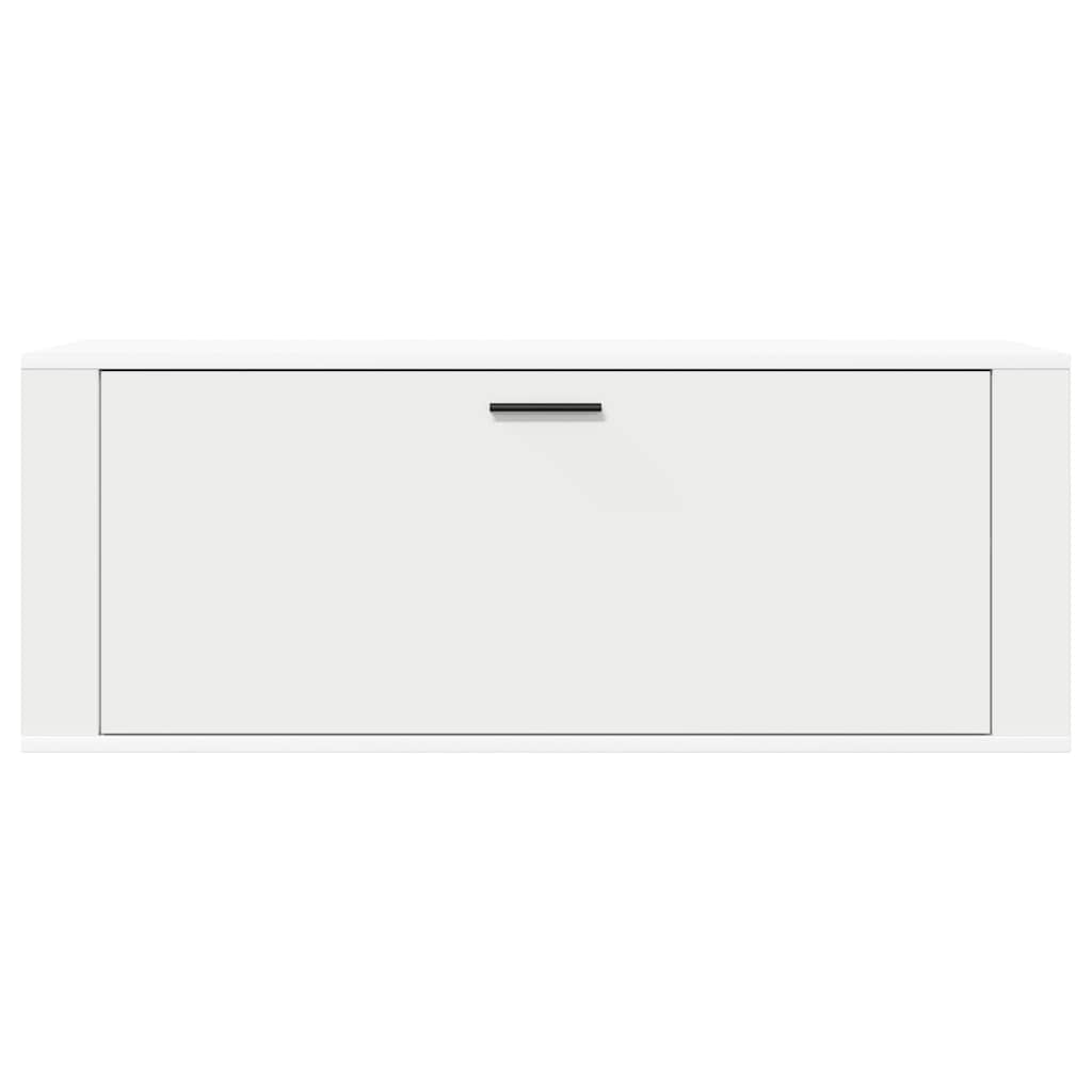 Wand-Schuhschrank 100X35X38 Cm Holzwerkstoff Weiß