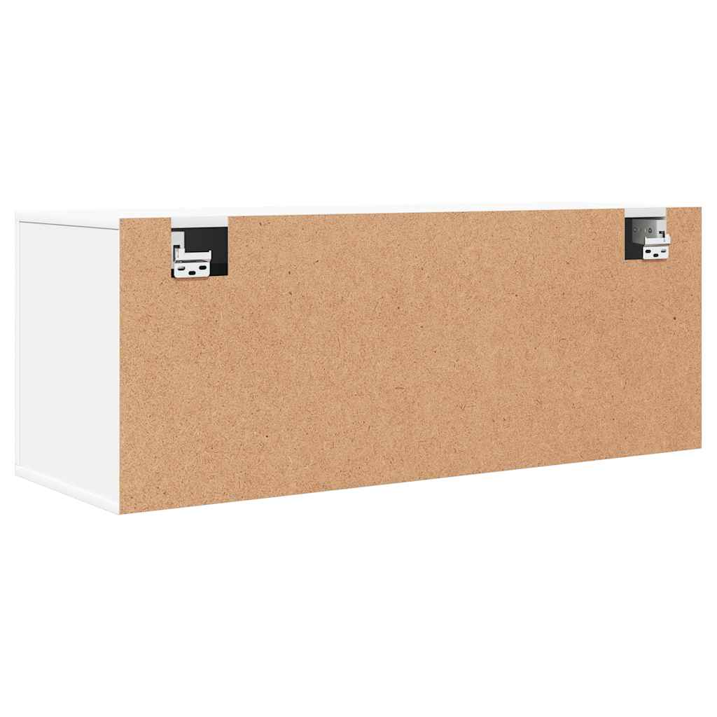 Wand-Schuhschrank 100X35X38 Cm Holzwerkstoff Weiß