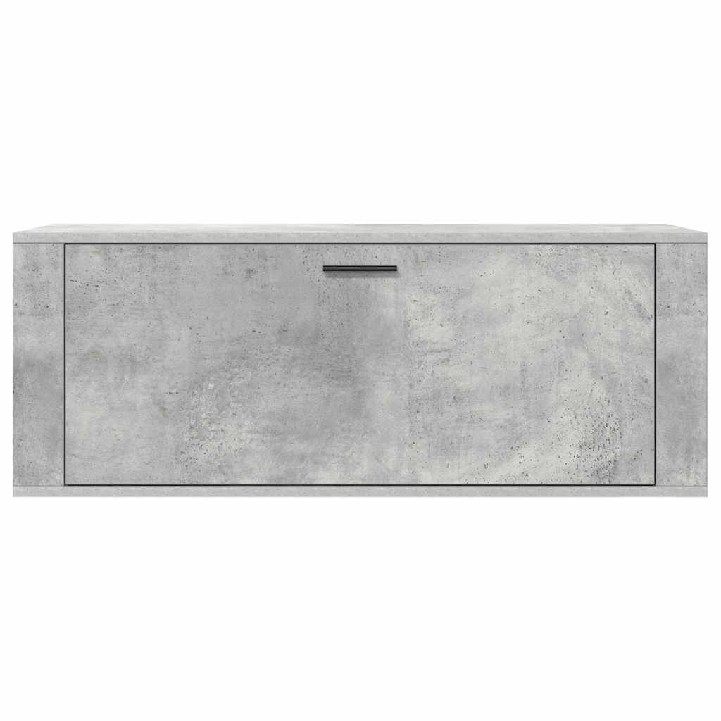 Wand-Schuhschrank 100X35X38 Cm Holzwerkstoff Betongrau
