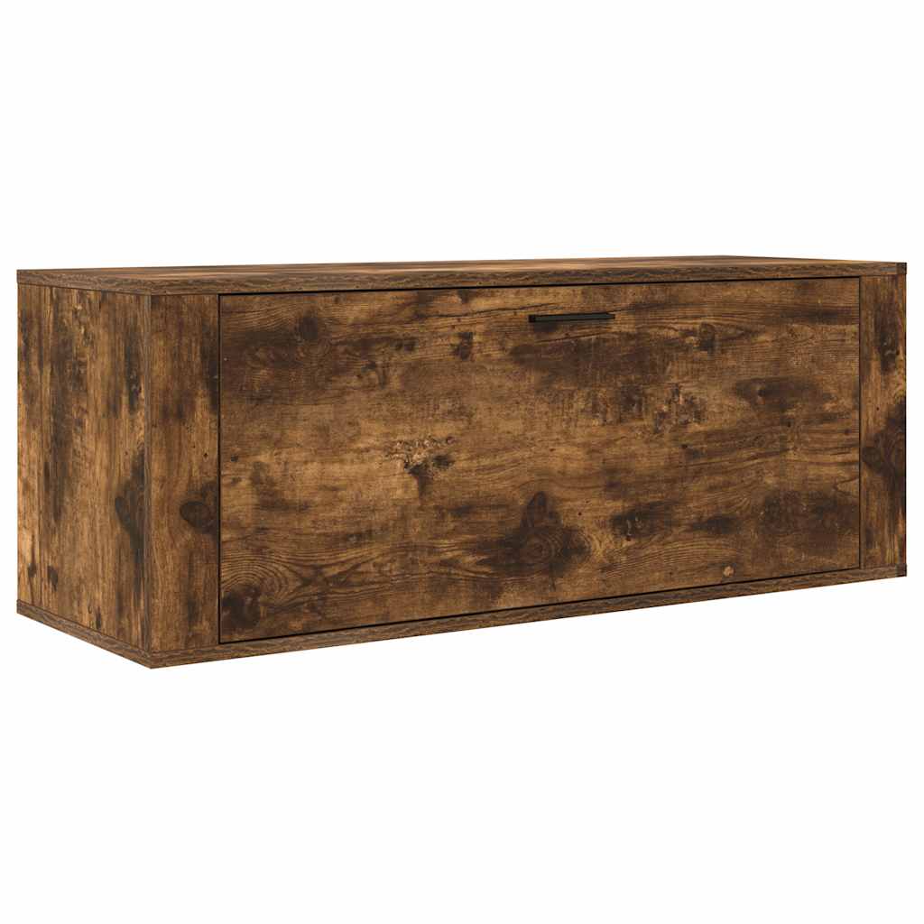 Wand-Schuhschrank 100X35X38 Cm Holzwerkstoff Räuchereiche