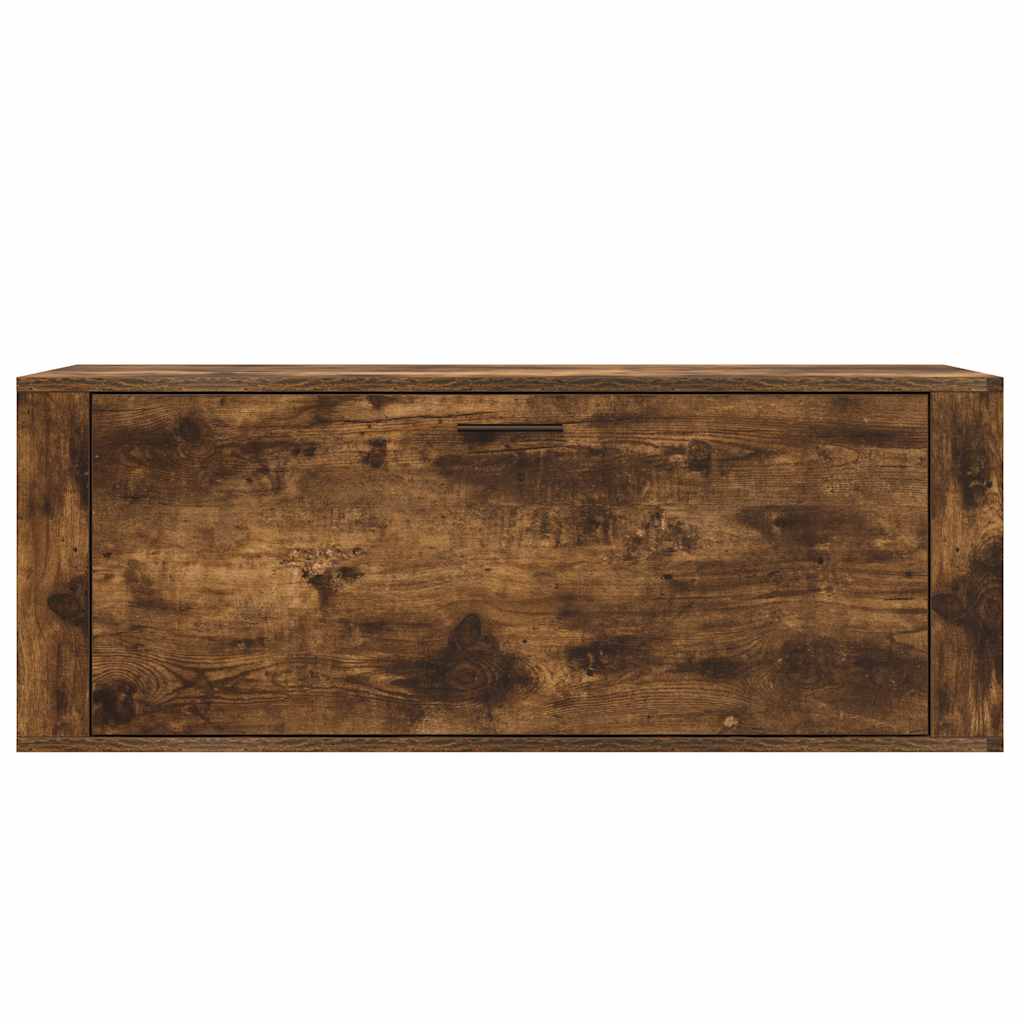 Wand-Schuhschrank 100X35X38 Cm Holzwerkstoff Räuchereiche