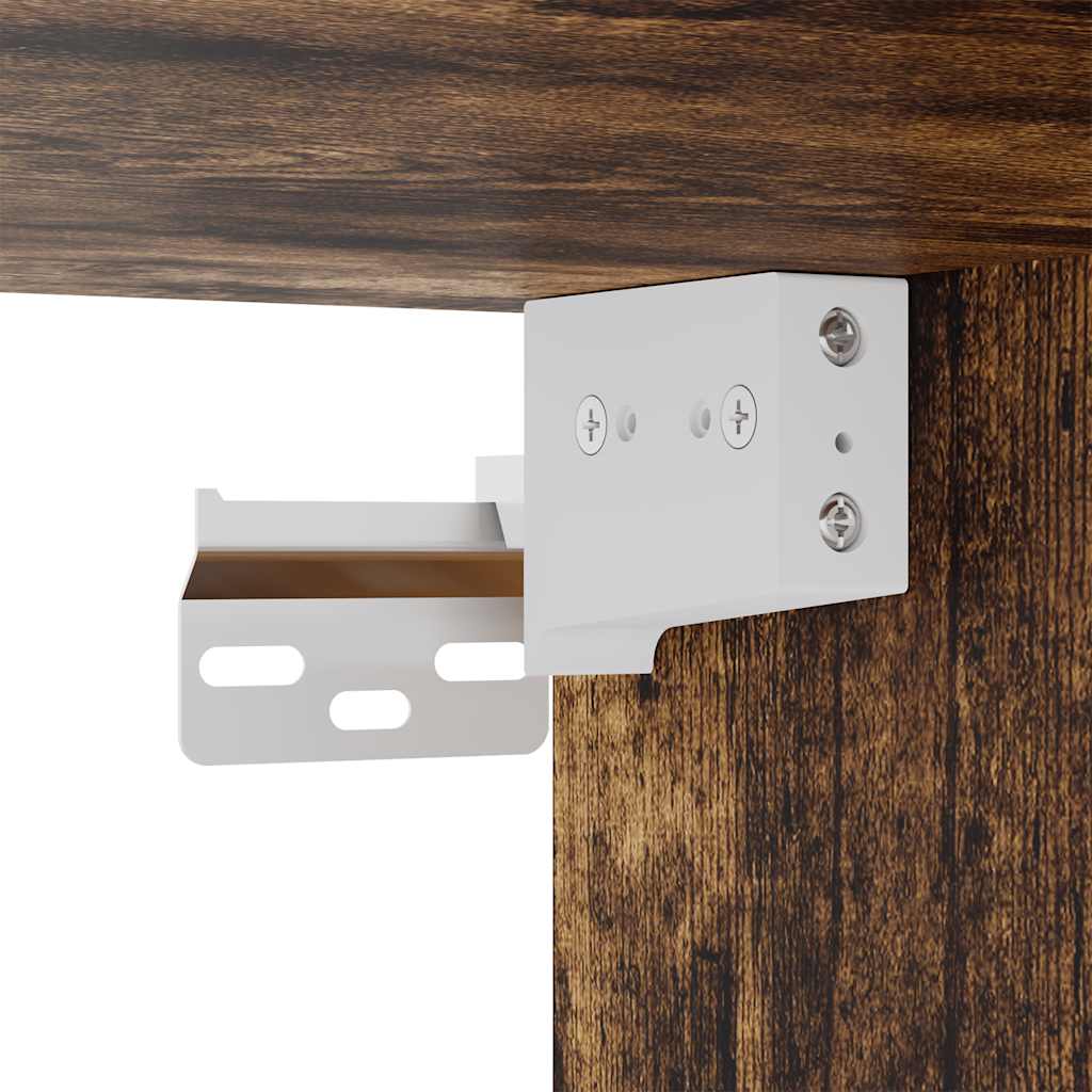 Wand-Schuhschrank 100X35X38 Cm Holzwerkstoff Räuchereiche