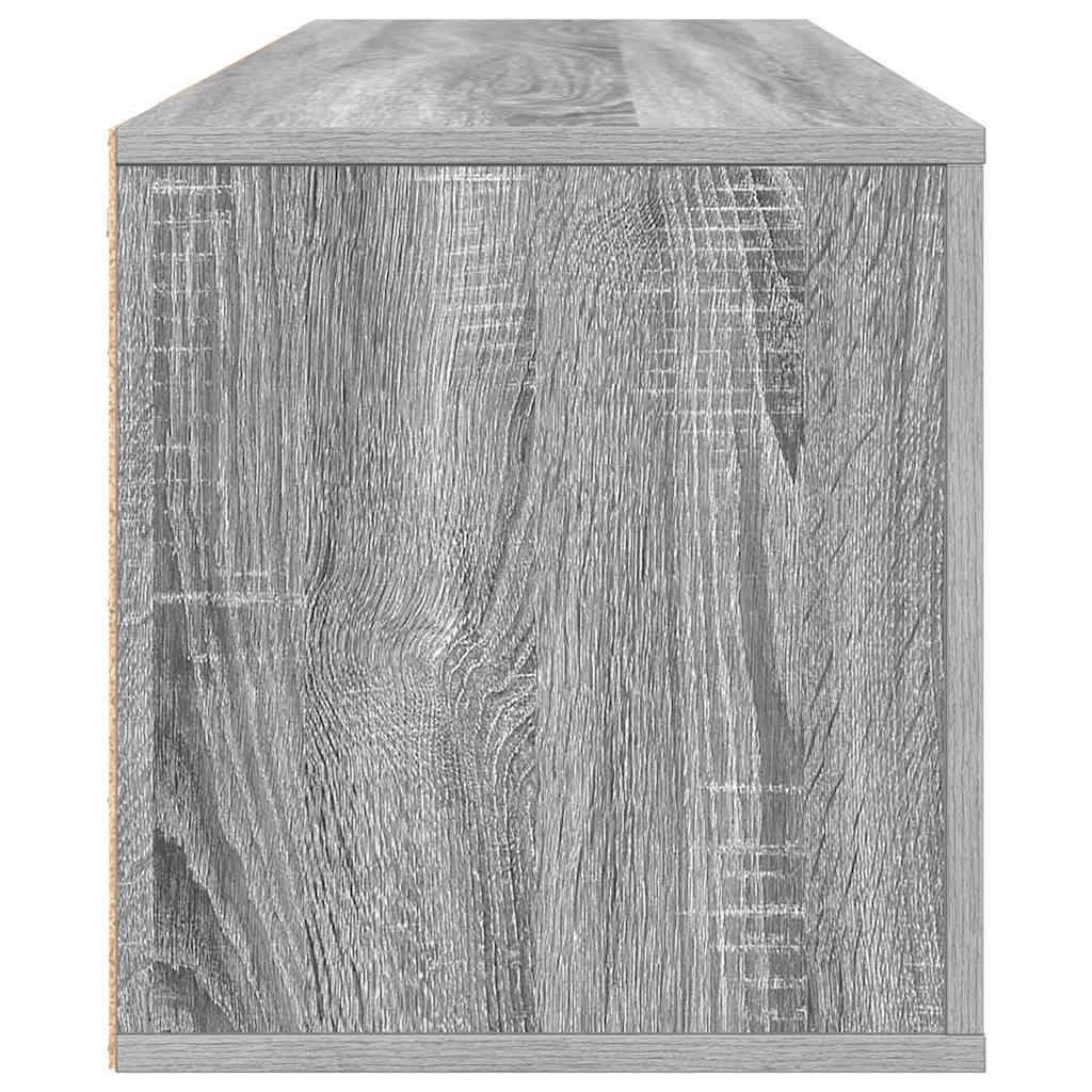 Wand-Schuhschrank 100X35X38 Cm Holzwerkstoff Grau Sonoma