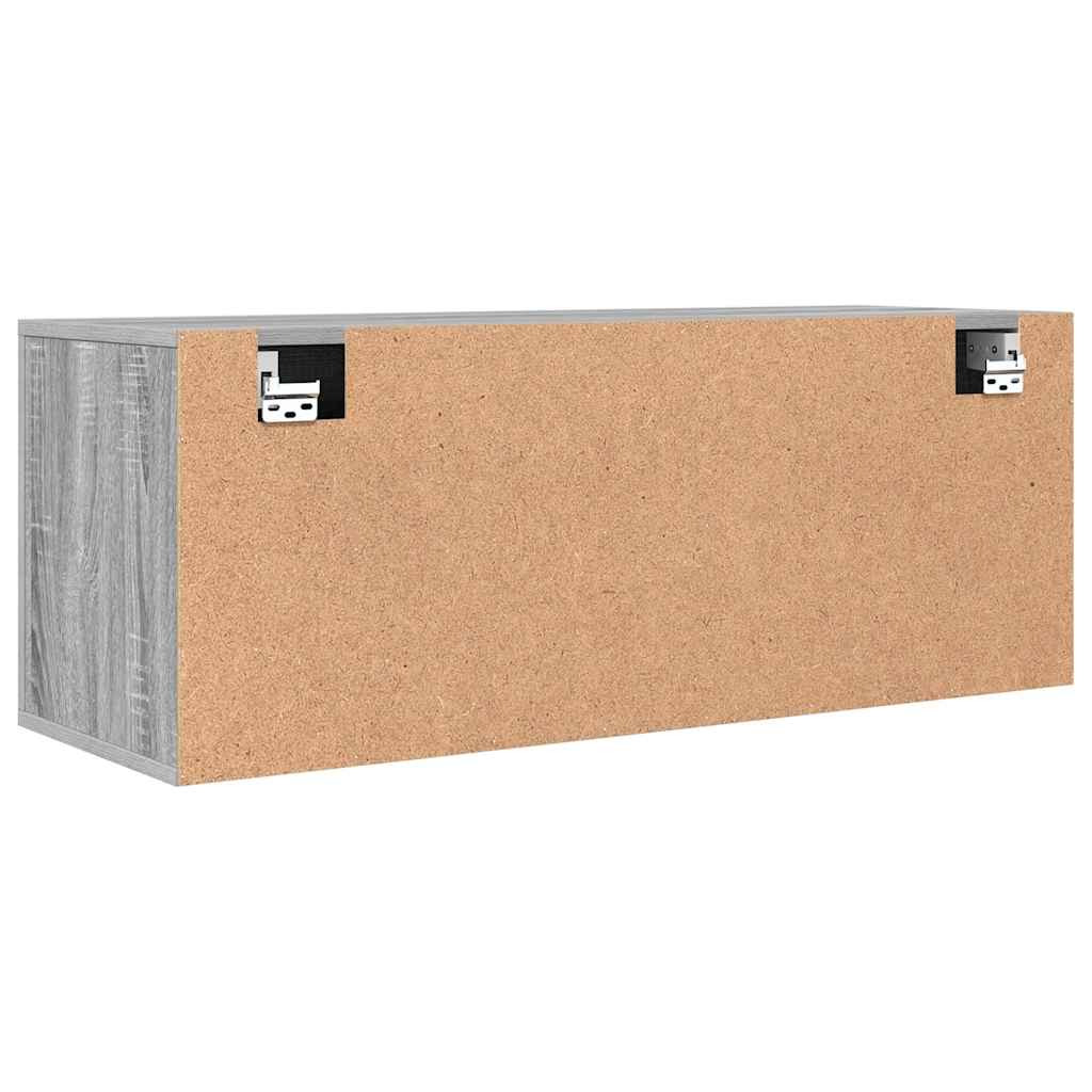 Wand-Schuhschrank 100X35X38 Cm Holzwerkstoff Grau Sonoma