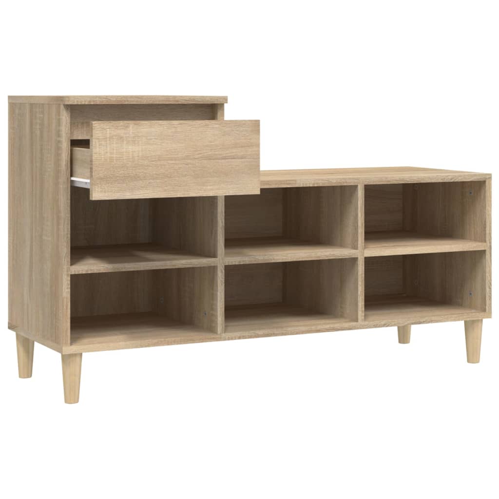 Schuhregal Sonoma-Eiche 102X36X60 Cm Holzwerkstoff Sonoma Eiche