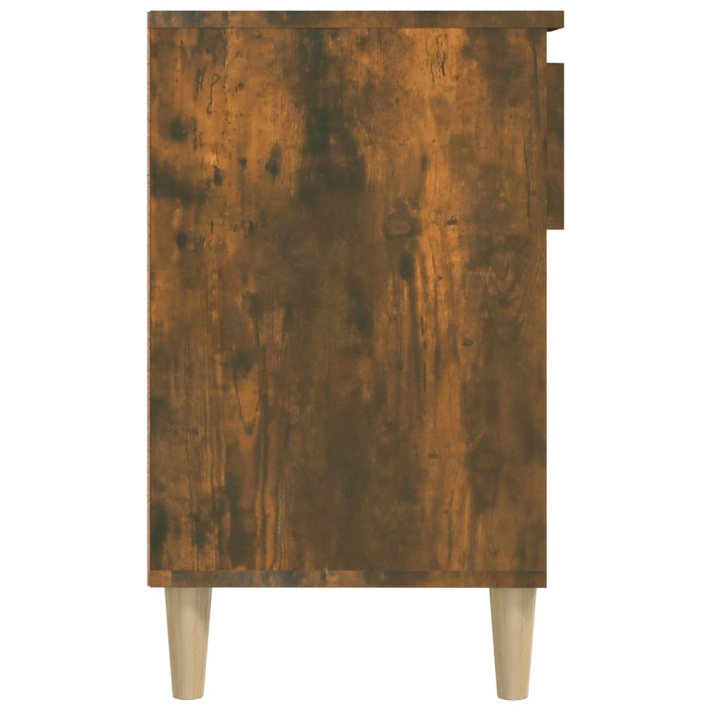 Schuhregal 102X36X60 Cm Holzwerkstoff Räuchereiche
