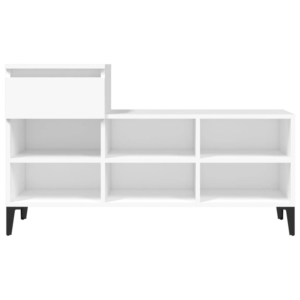 Schuhregal 102X36X60 Cm Holzwerkstoff Weiß