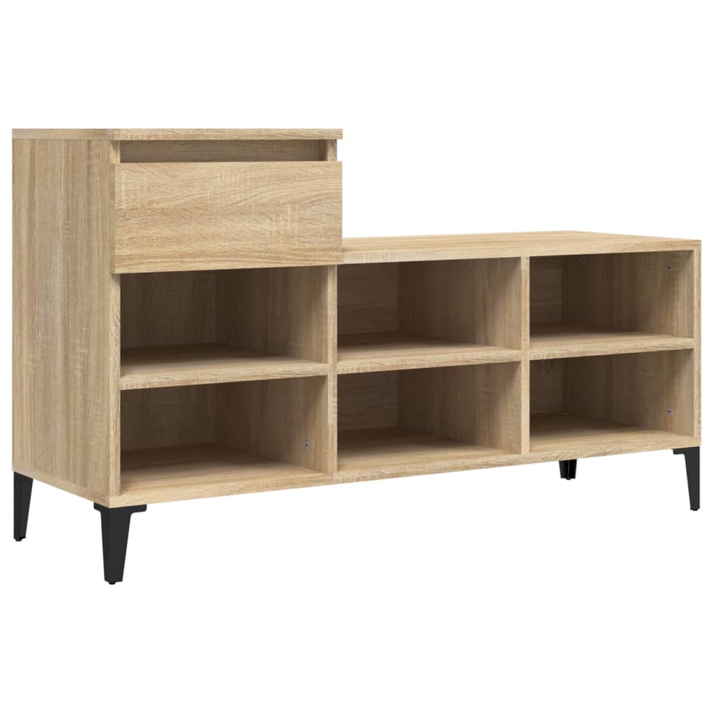 Schuhregal Sonoma-Eiche 102X36X60 Cm Holzwerkstoff Sonoma Eiche
