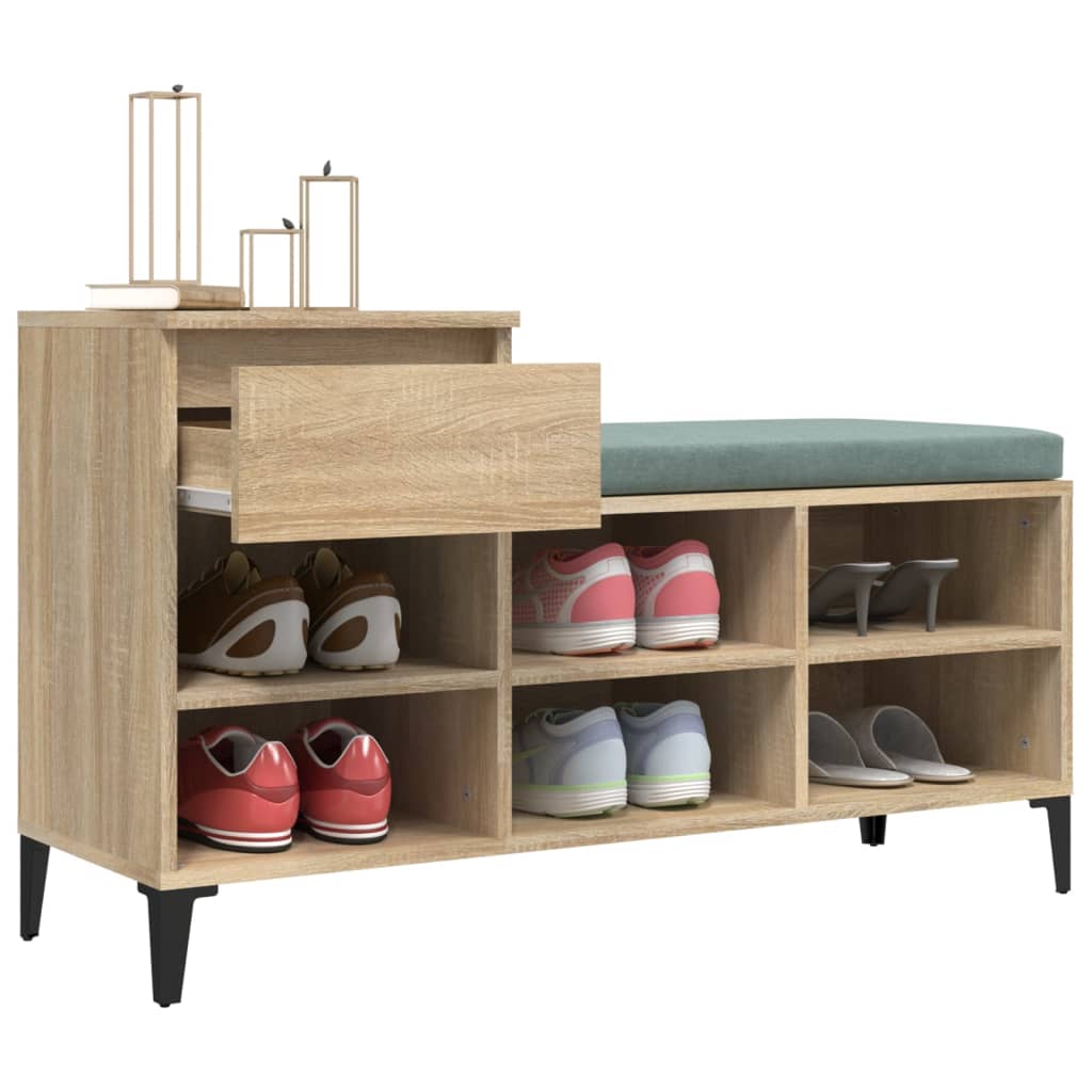 Schuhregal Sonoma-Eiche 102X36X60 Cm Holzwerkstoff Sonoma Eiche