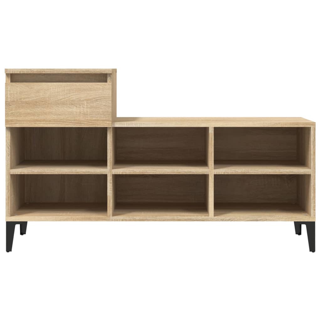 Schuhregal Sonoma-Eiche 102X36X60 Cm Holzwerkstoff Sonoma Eiche