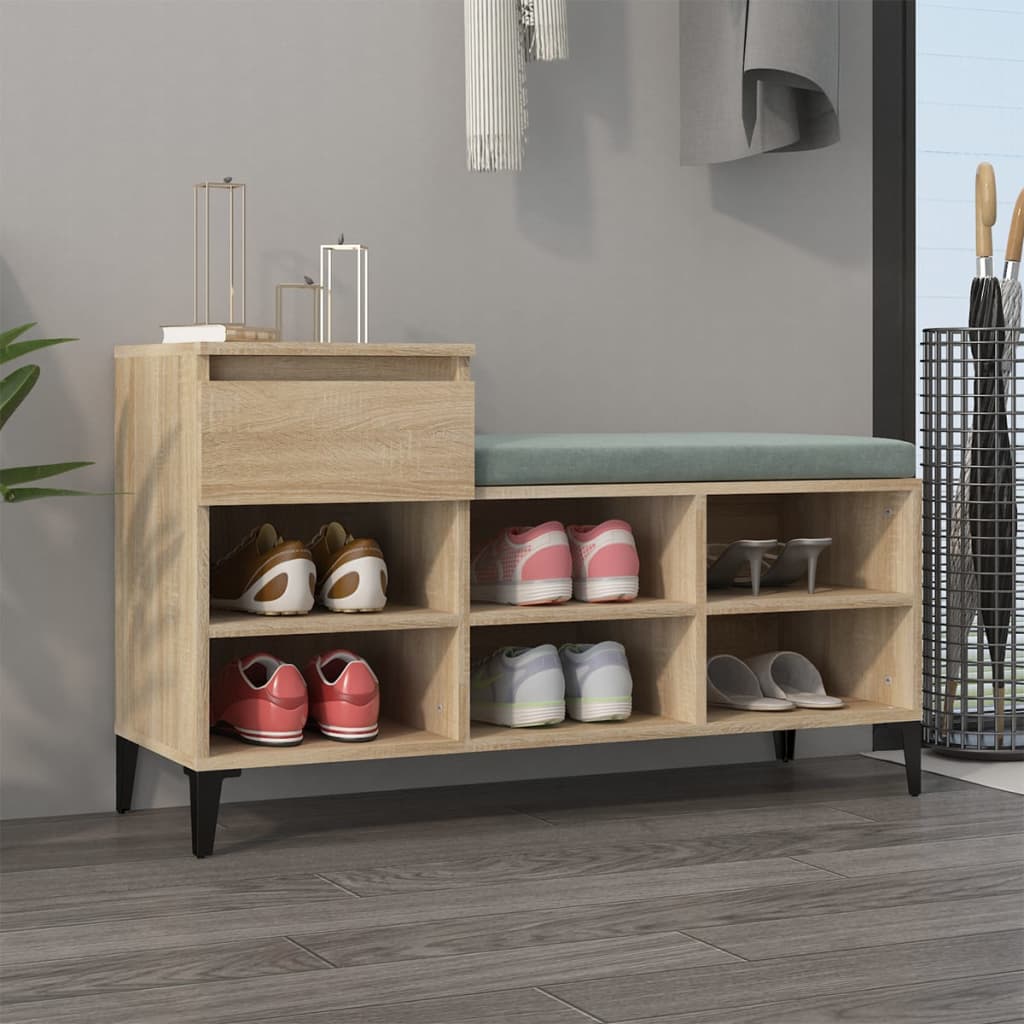 Schuhregal Sonoma-Eiche 102X36X60 Cm Holzwerkstoff Sonoma Eiche