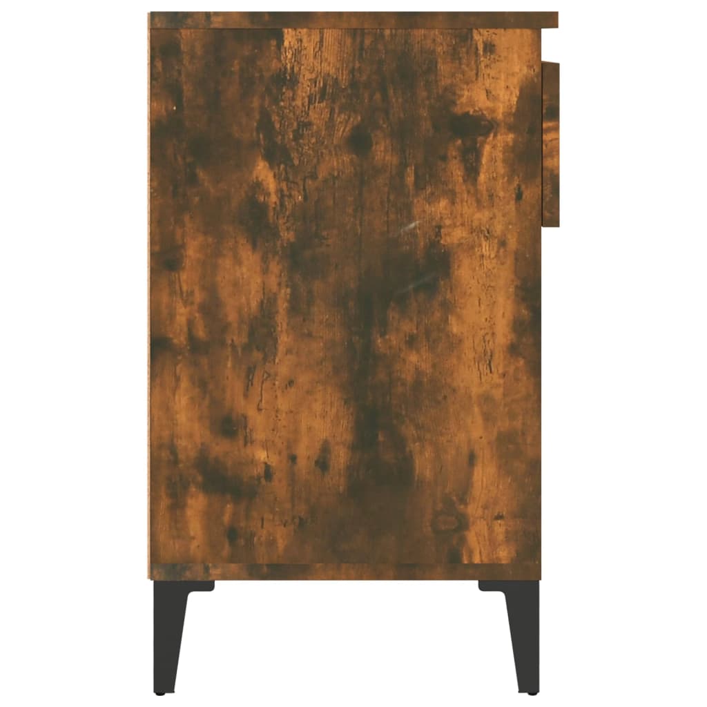 Schuhregal 102X36X60 Cm Holzwerkstoff Räuchereiche