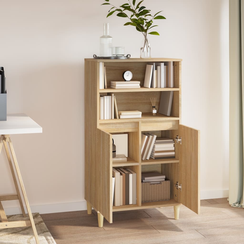 Highboard Sonoma-Eiche 60X36X110 Cm Holzwerkstoff