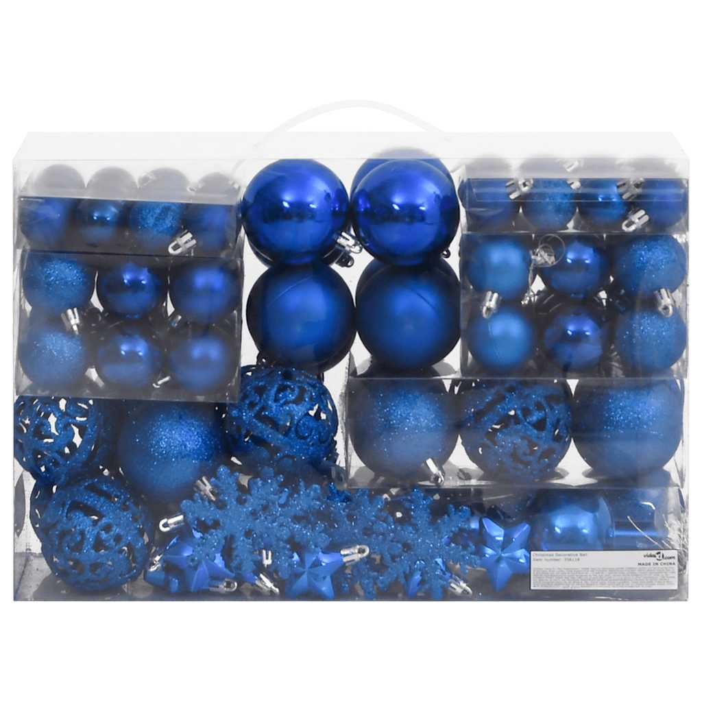 111-Tlg. Weihnachtskugel-Set Polystyrol