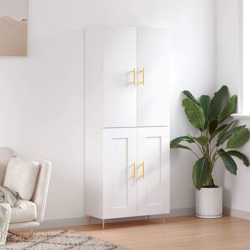 Highboard 69,5X34X180 Cm Holzwerkstoff