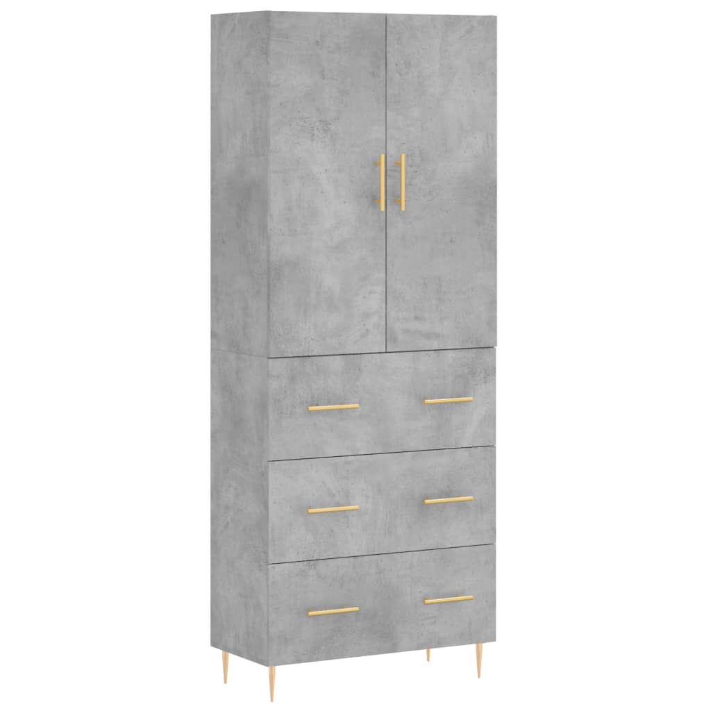 Highboard 69,5X34X180 Cm Holzwerkstoff