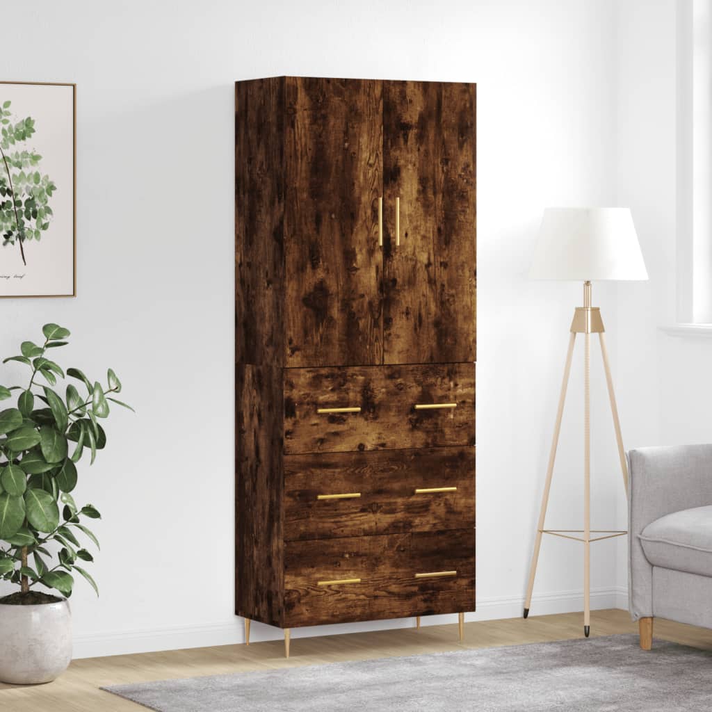 Highboard 69,5X34X180 Cm Holzwerkstoff